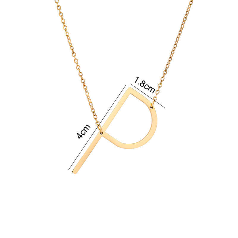 Sideways Initial Necklace | MSHSM