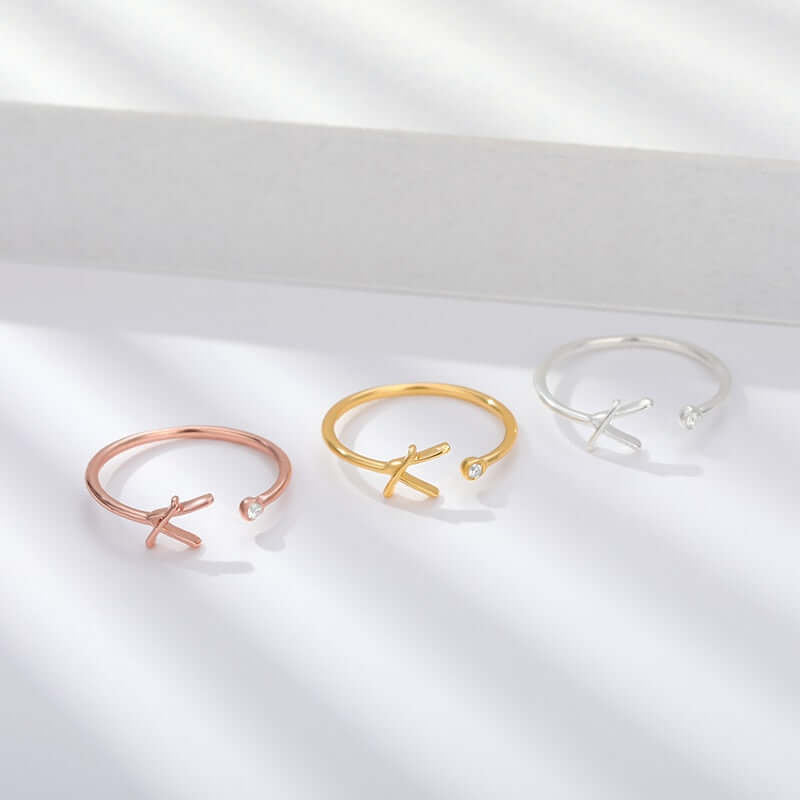ZOLA Tiny Alphabet Letter Ring | MSHSM