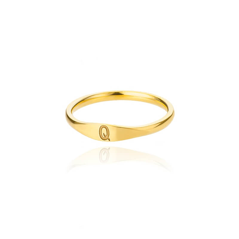 Genesis Tiny Initial Letter Rings