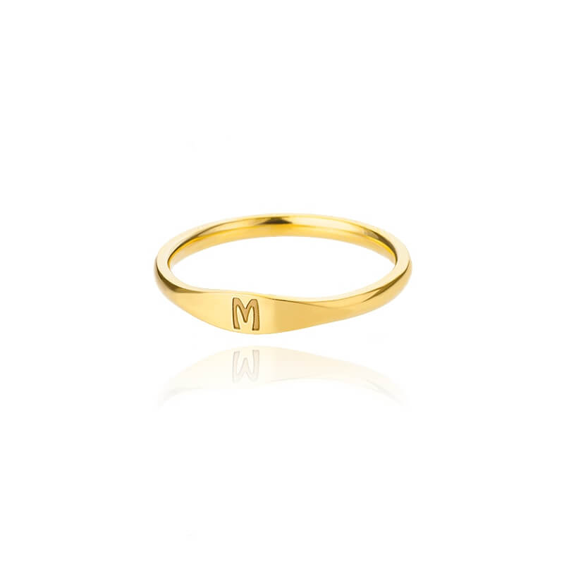 Genesis Tiny Initial Letter Rings