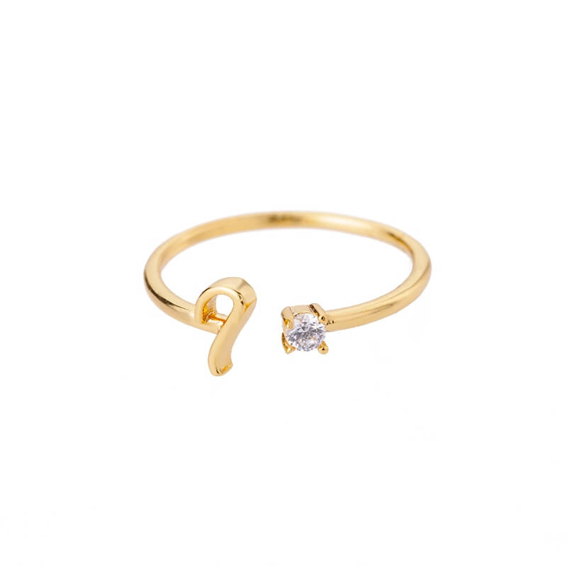 ZOLA Tiny Alphabet Letter Ring | MSHSM