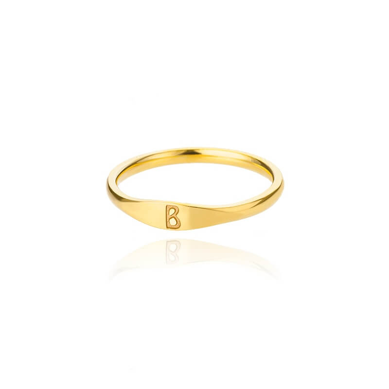 Genesis Tiny Initial Letter Rings