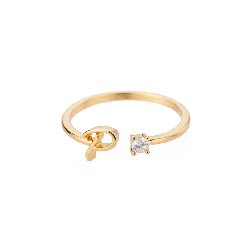 ZOLA Tiny Alphabet Letter Ring | MSHSM