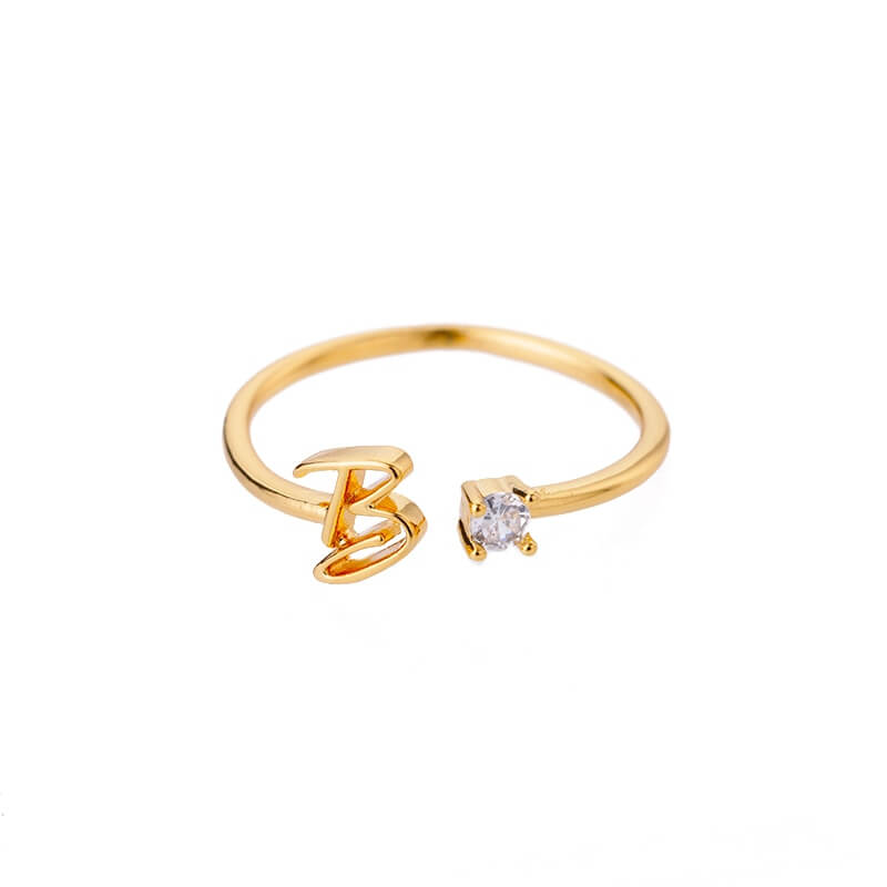 ZOLA Tiny Alphabet Letter Ring | MSHSM