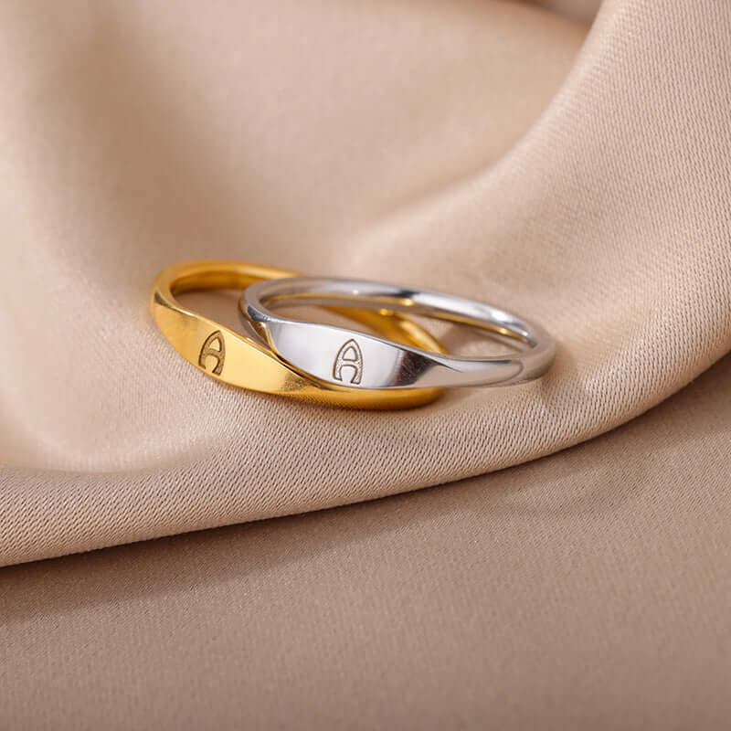 Genesis Tiny Initial Letter Rings