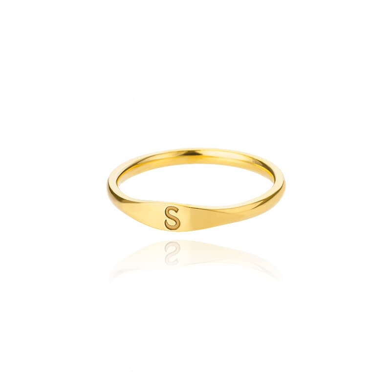Genesis Tiny Initial Letter Rings