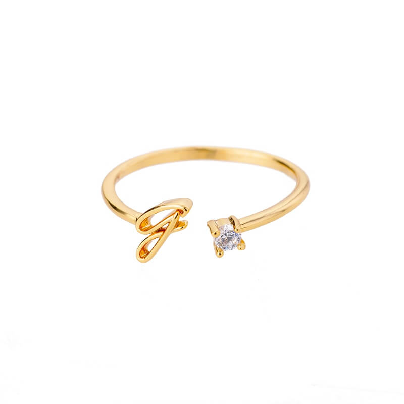 ZOLA Tiny Alphabet Letter Ring | MSHSM