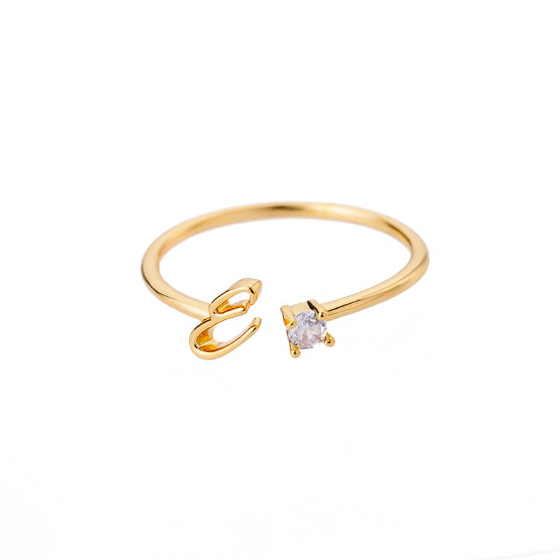 ZOLA Tiny Alphabet Letter Ring | MSHSM