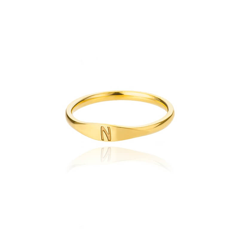 Genesis Tiny Initial Letter Rings