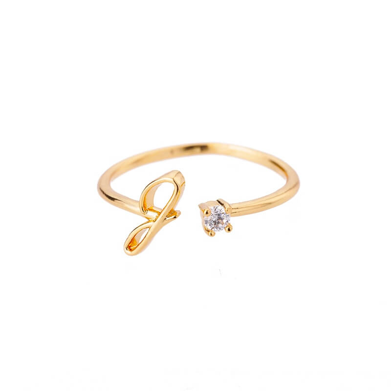 ZOLA Tiny Alphabet Letter Ring | MSHSM