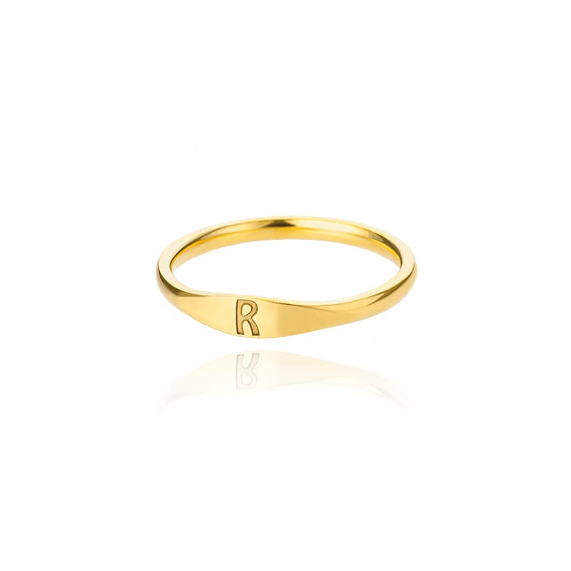 Genesis Tiny Initial Letter Rings
