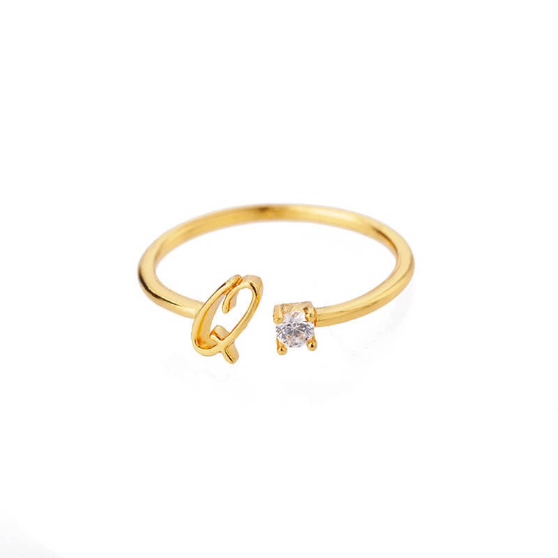 ZOLA Tiny Alphabet Letter Ring | MSHSM