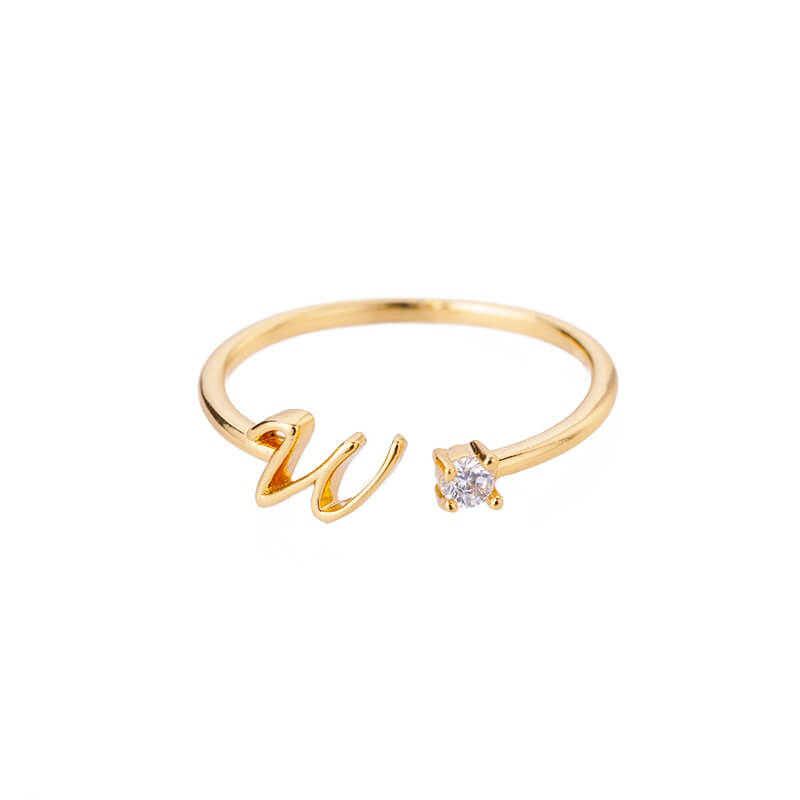 ZOLA Tiny Alphabet Letter Ring | MSHSM