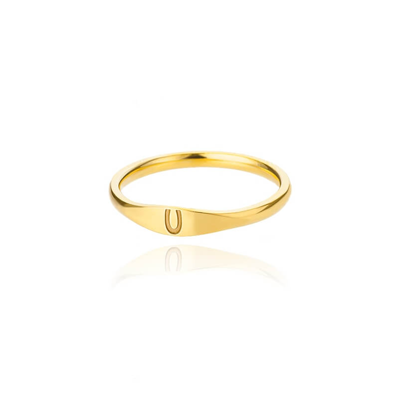 Genesis Tiny Initial Letter Rings