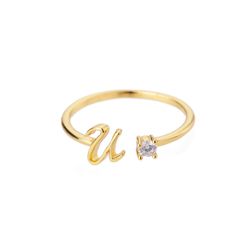ZOLA Tiny Alphabet Letter Ring | MSHSM