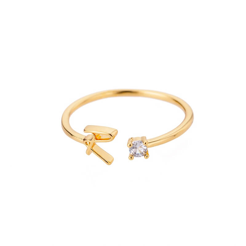 ZOLA Tiny Alphabet Letter Ring | MSHSM