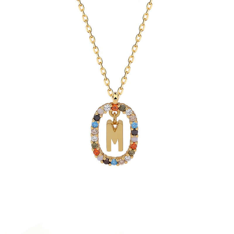 Iris Initial Charm Necklace | MSHSM