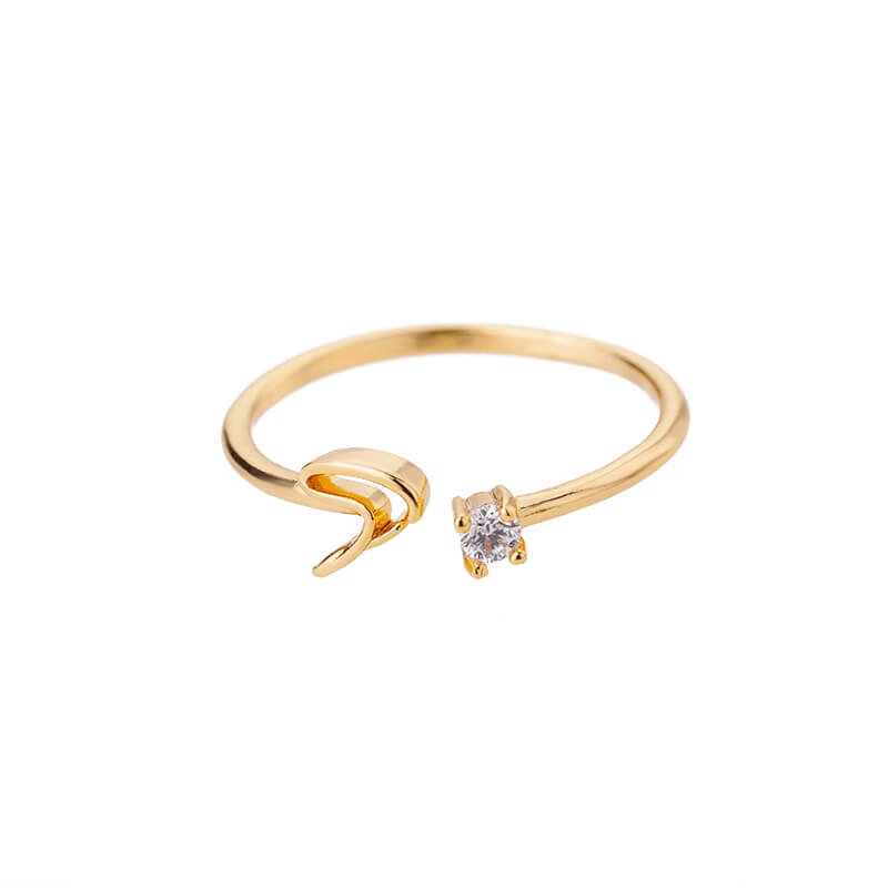 ZOLA Tiny Alphabet Letter Ring | MSHSM