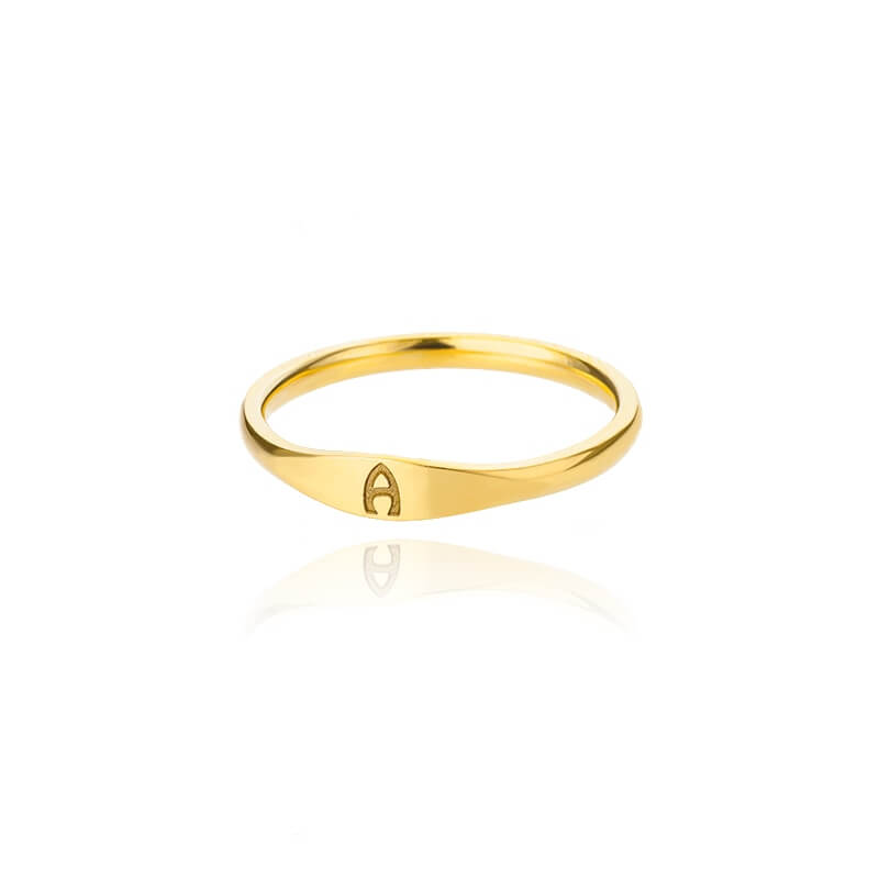 Genesis Tiny Initial Letter Rings