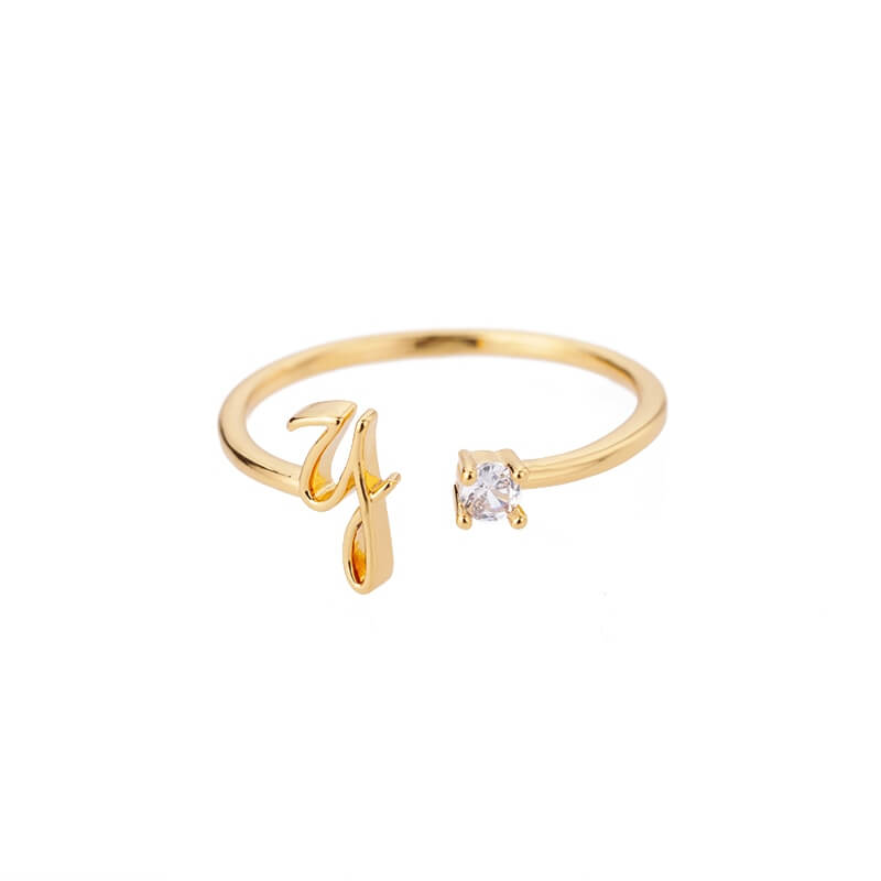 ZOLA Tiny Alphabet Letter Ring | MSHSM