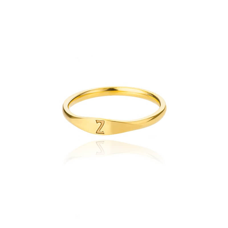 Genesis Tiny Initial Letter Rings