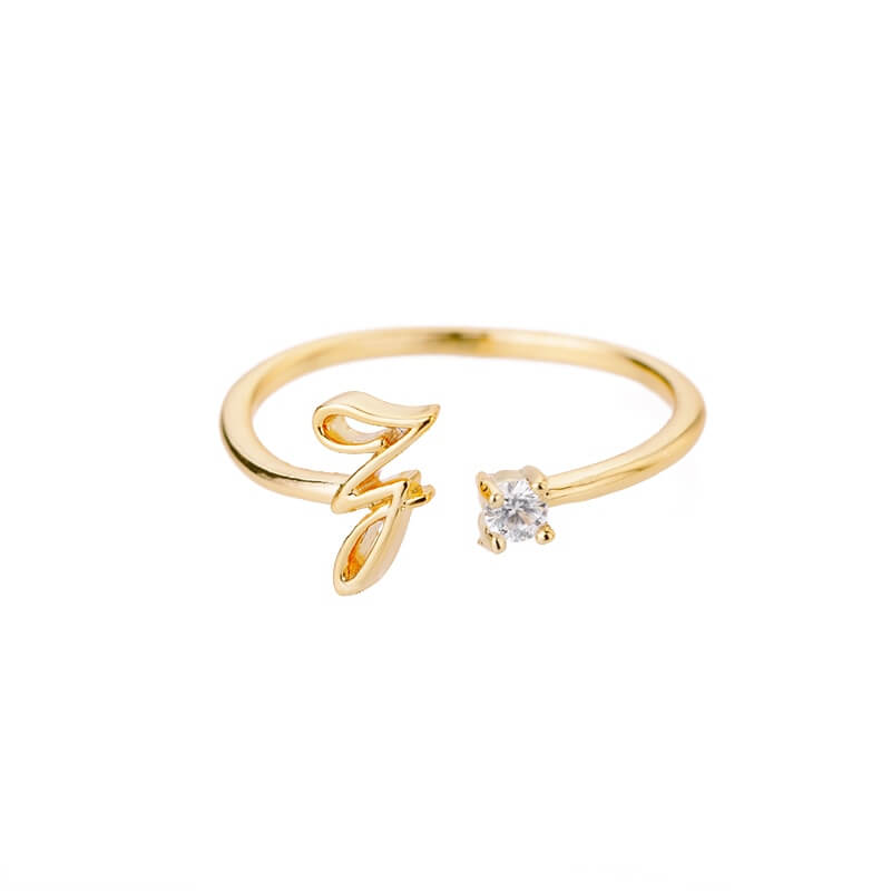 ZOLA Tiny Alphabet Letter Ring | MSHSM