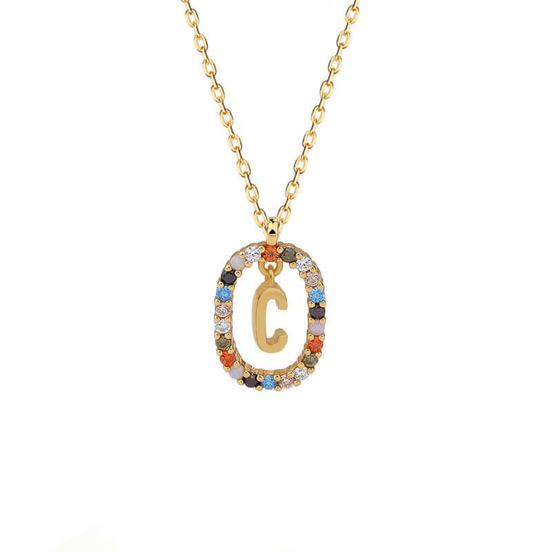 Iris Initial Charm Necklace | MSHSM
