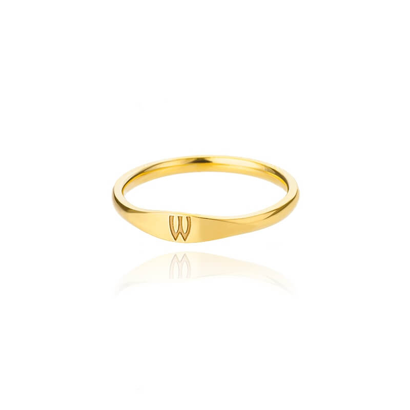 Genesis Tiny Initial Letter Rings