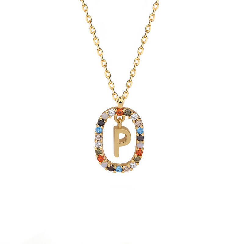 Iris Initial Charm Necklace | MSHSM