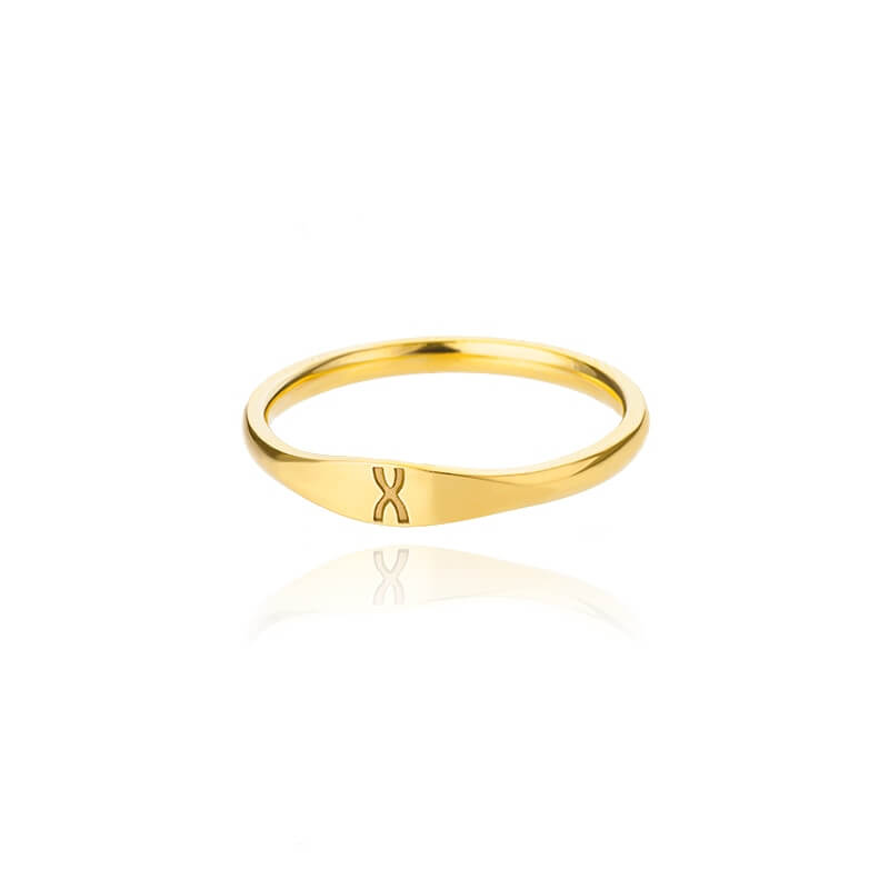 Genesis Tiny Initial Letter Rings