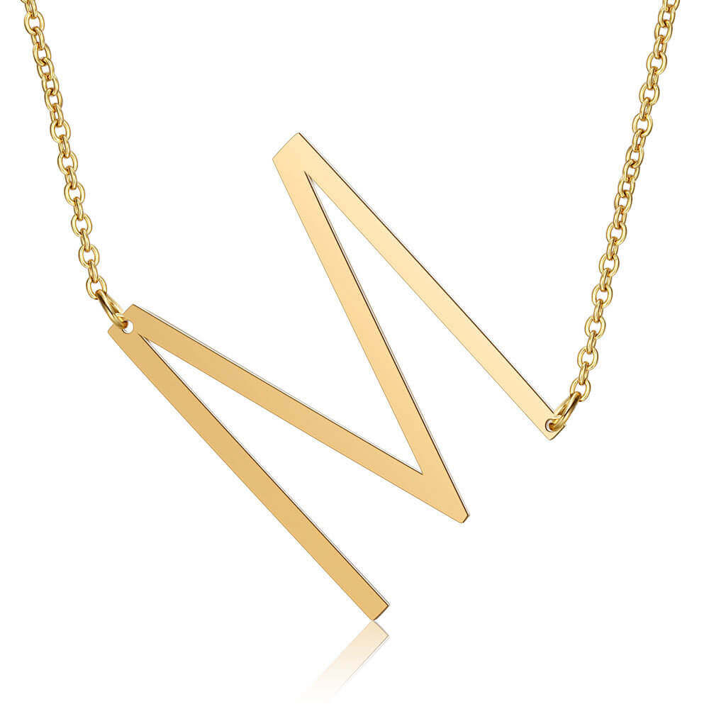 Sideways Initial Necklace | MSHSM