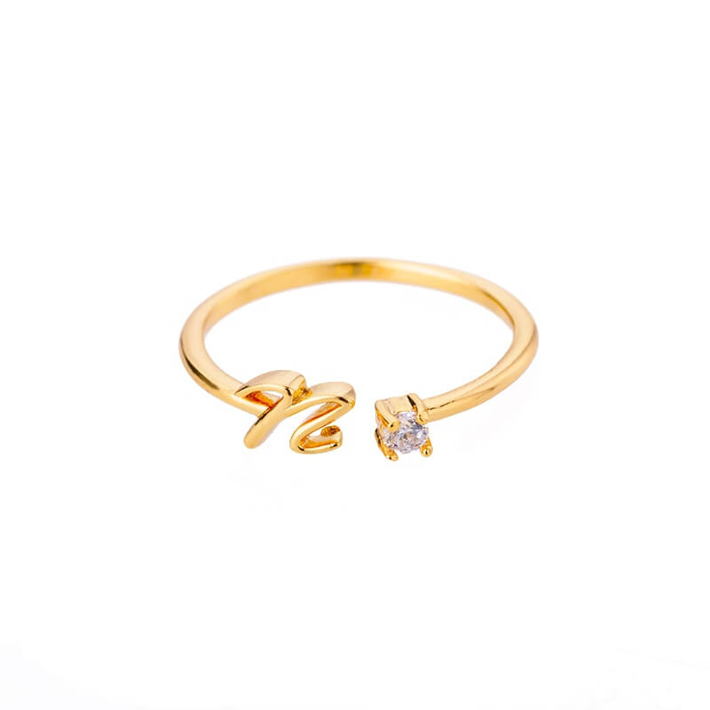 ZOLA Tiny Alphabet Letter Ring | MSHSM
