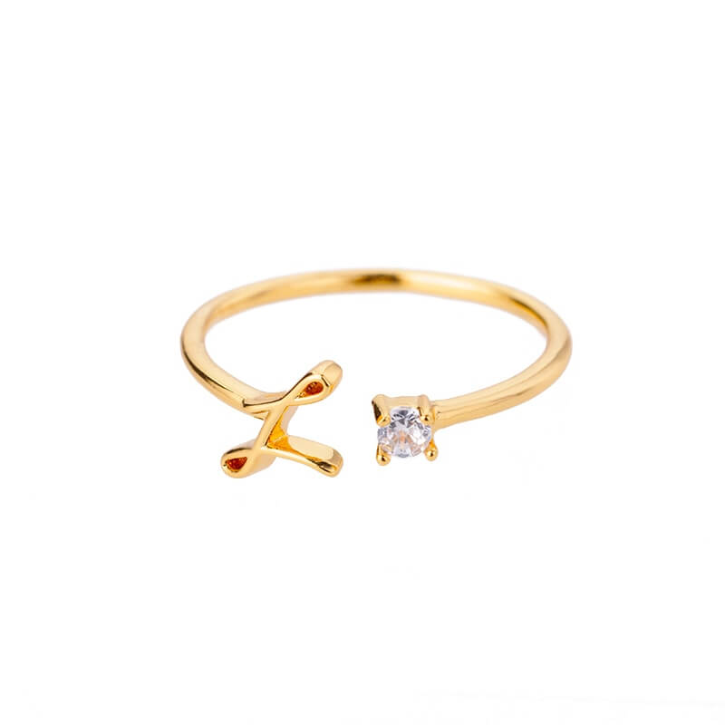 ZOLA Tiny Alphabet Letter Ring | MSHSM