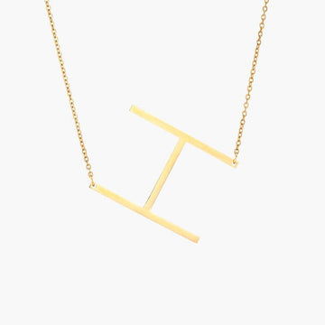 Sideways Initial Necklace | MSHSM