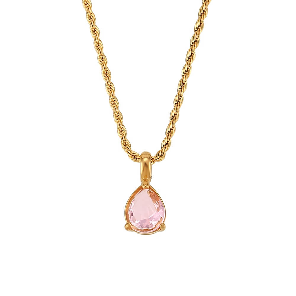 Freya Waterdrop Birthstone Necklace | MSHSM