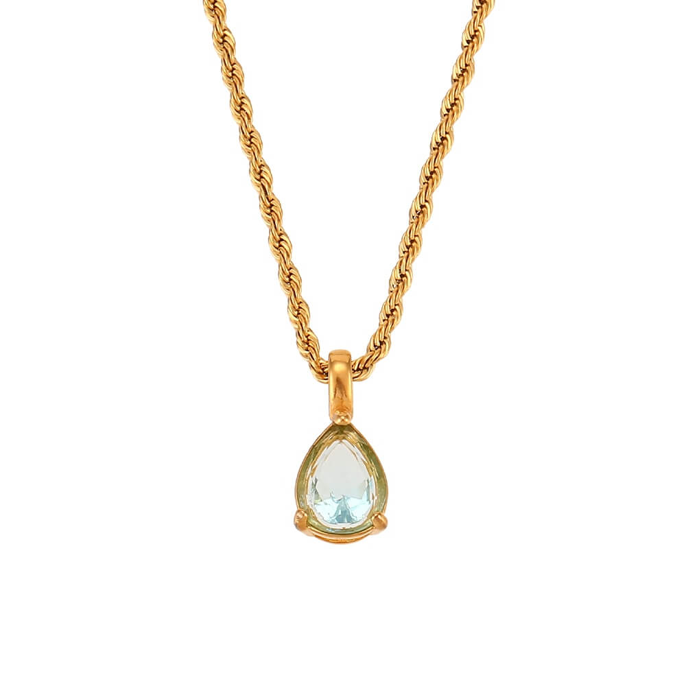 Freya Waterdrop Birthstone Necklace | MSHSM