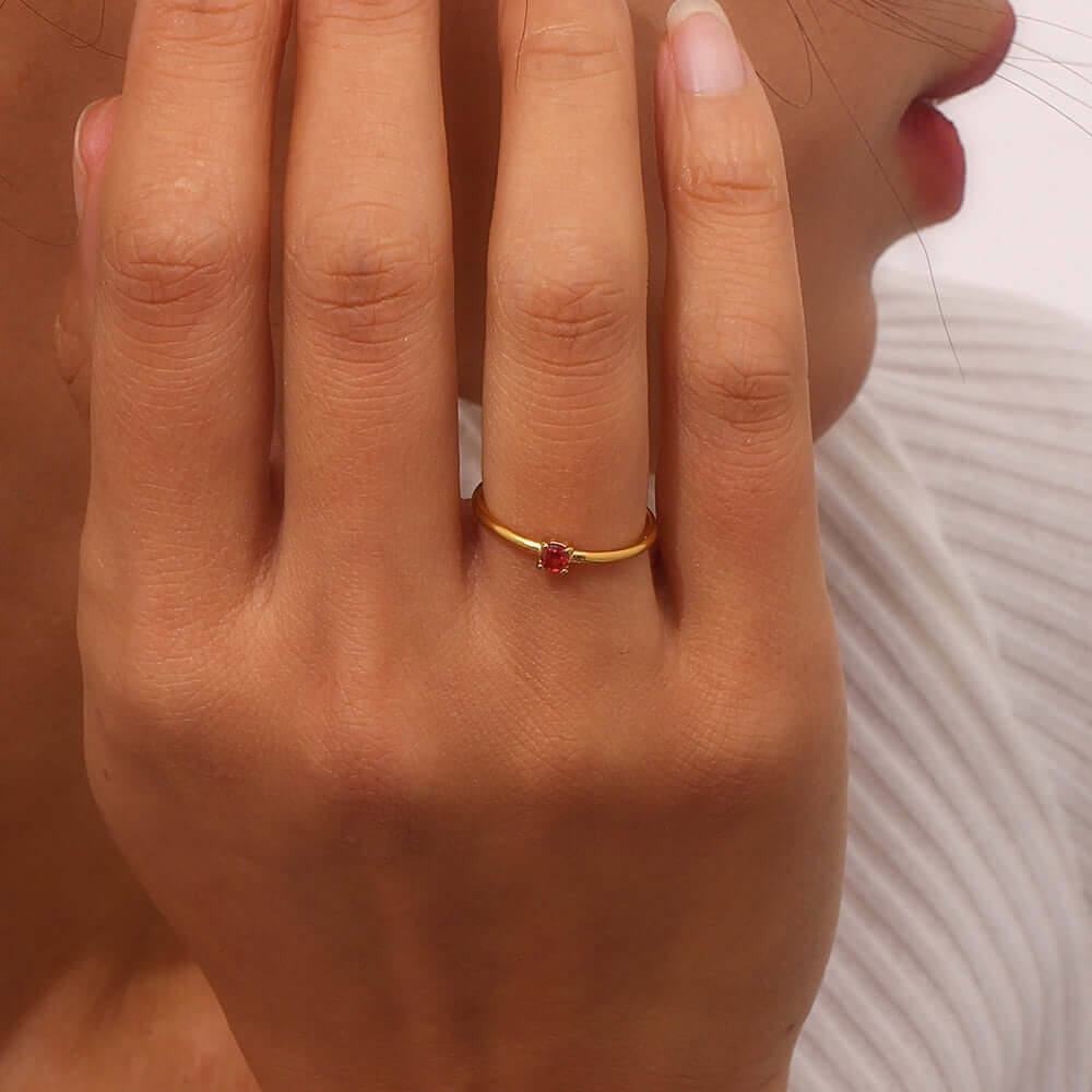 Freya Tiny Birthstone Rings | MSHSM