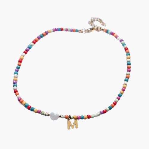 Colourful Beads Initial Choker
