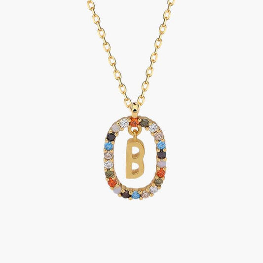 Iris Initial Charm Necklace | MSHSM