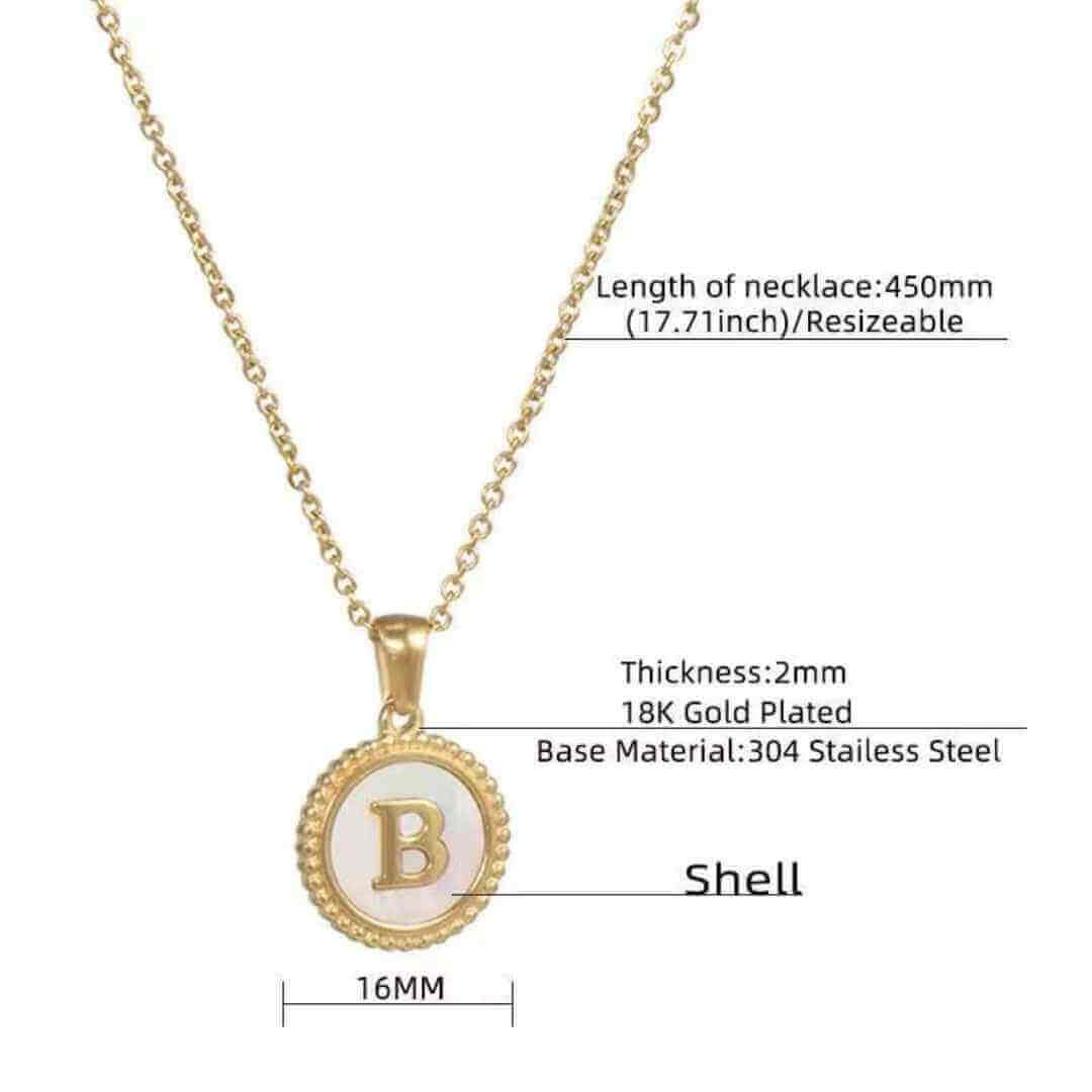 Kinsley Initial Coin Necklace | MSHSM