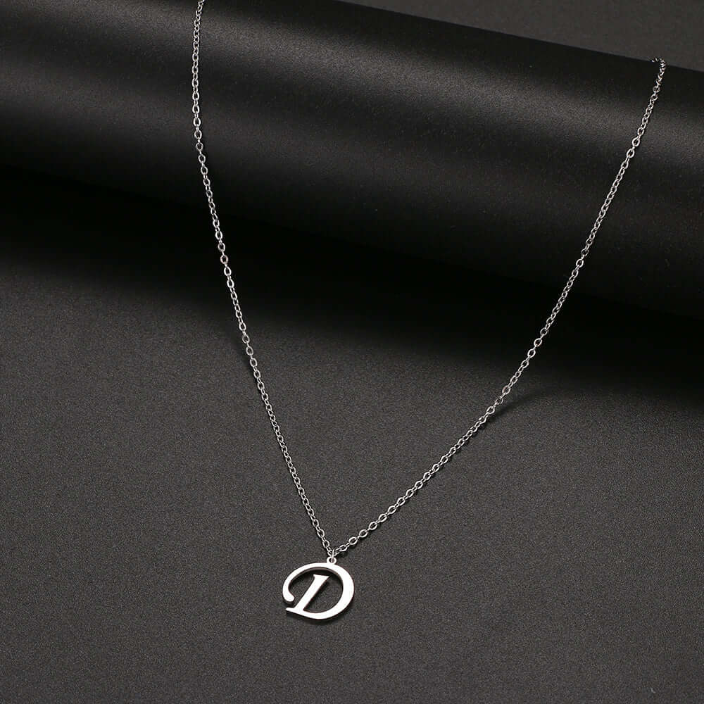 Initial Letter Pendant Necklace | MSHSM