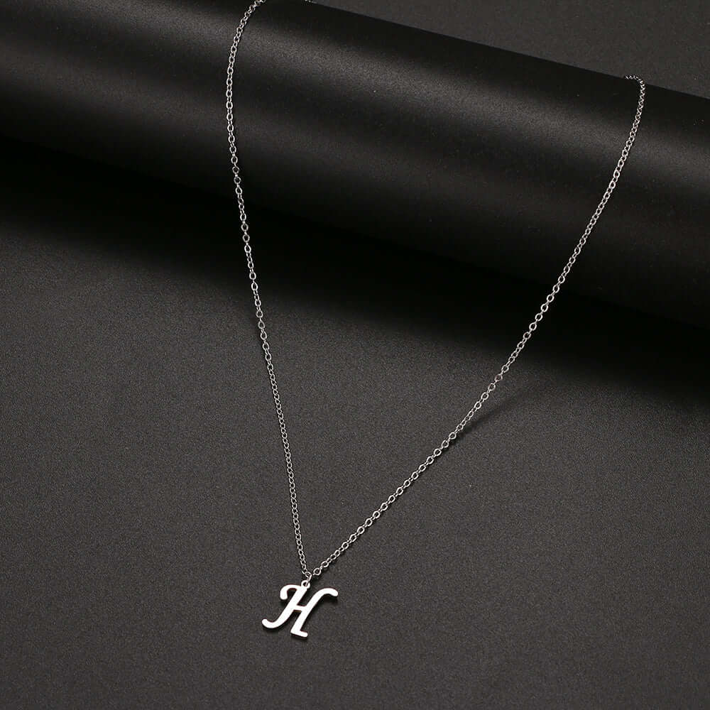 Initial Letter Pendant Necklace | MSHSM