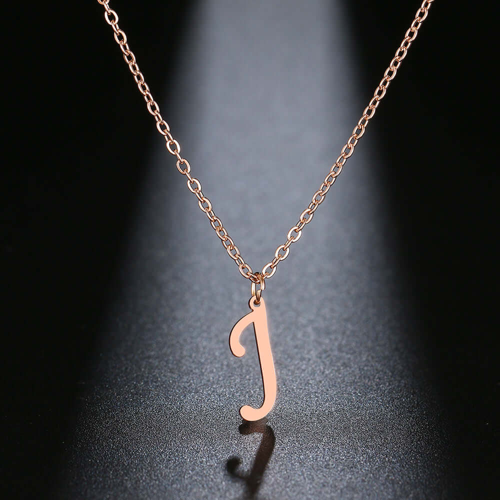 Initial Letter Pendant Necklace | MSHSM