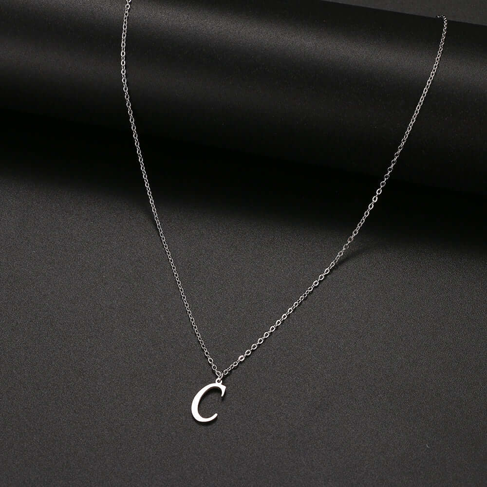 Initial Letter Pendant Necklace | MSHSM