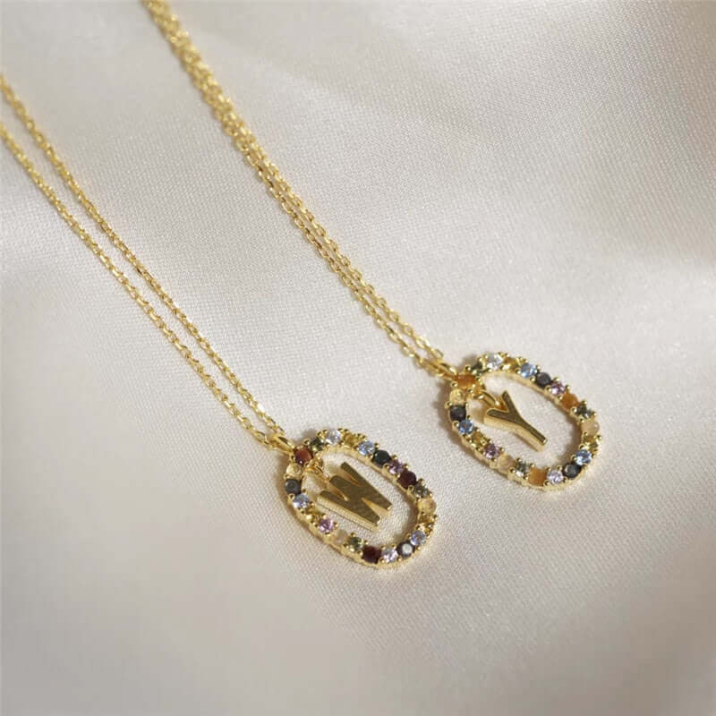 Iris Initial Charm Necklace | MSHSM