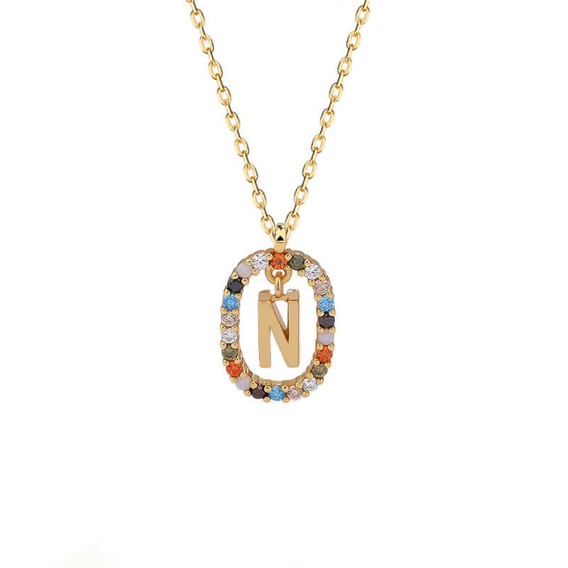Iris Initial Charm Necklace | MSHSM