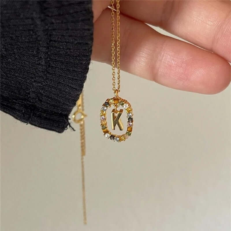 Iris Initial Charm Necklace | MSHSM