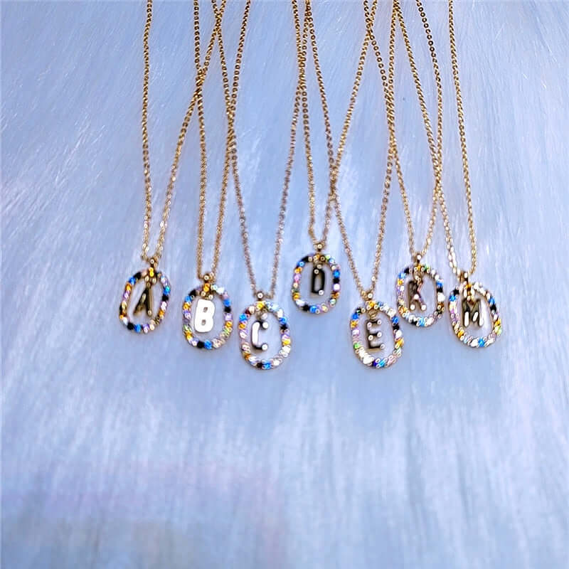 Iris Initial Charm Necklace | MSHSM
