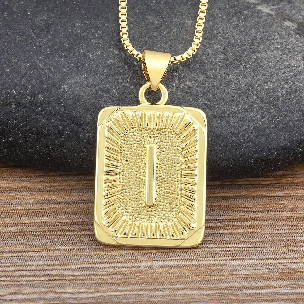 Boxy Alphabet Chain Necklace| MSHSM