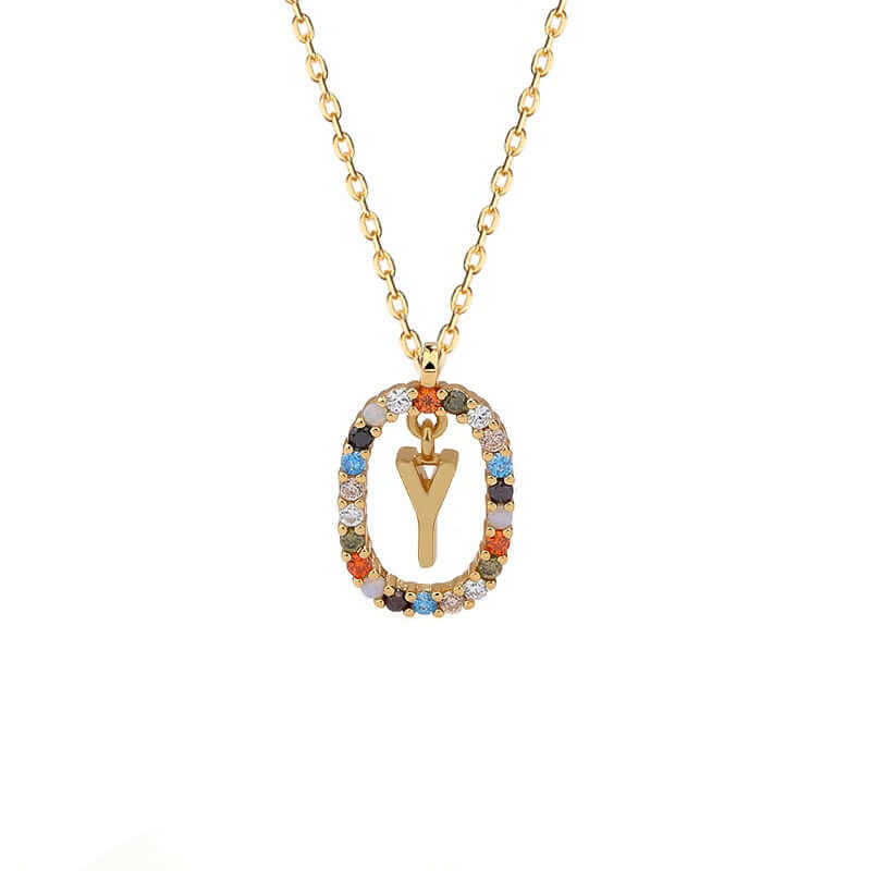 Iris Initial Charm Necklace | MSHSM
